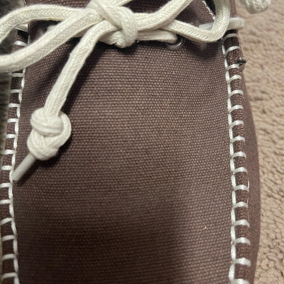 Cole Haan mens drivers fabric brwn/cream sz 11.5 - Picture 5 of 7